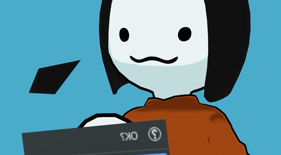 When you delete the blender cube